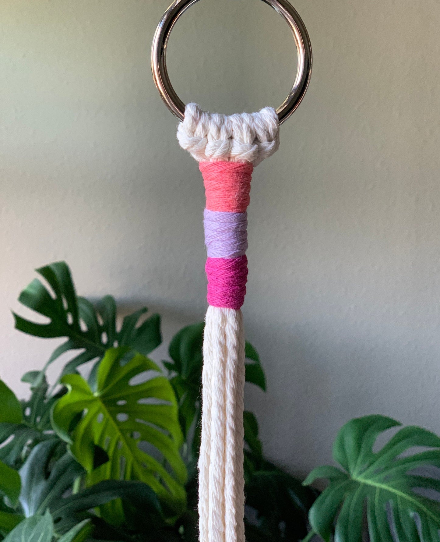 Modern Plant Hanger, Macrame Plant Hanger, Simple Plant Hanger, Colored Plant Hanger, Hanging Plant Holder, Indoor Plant Hanger