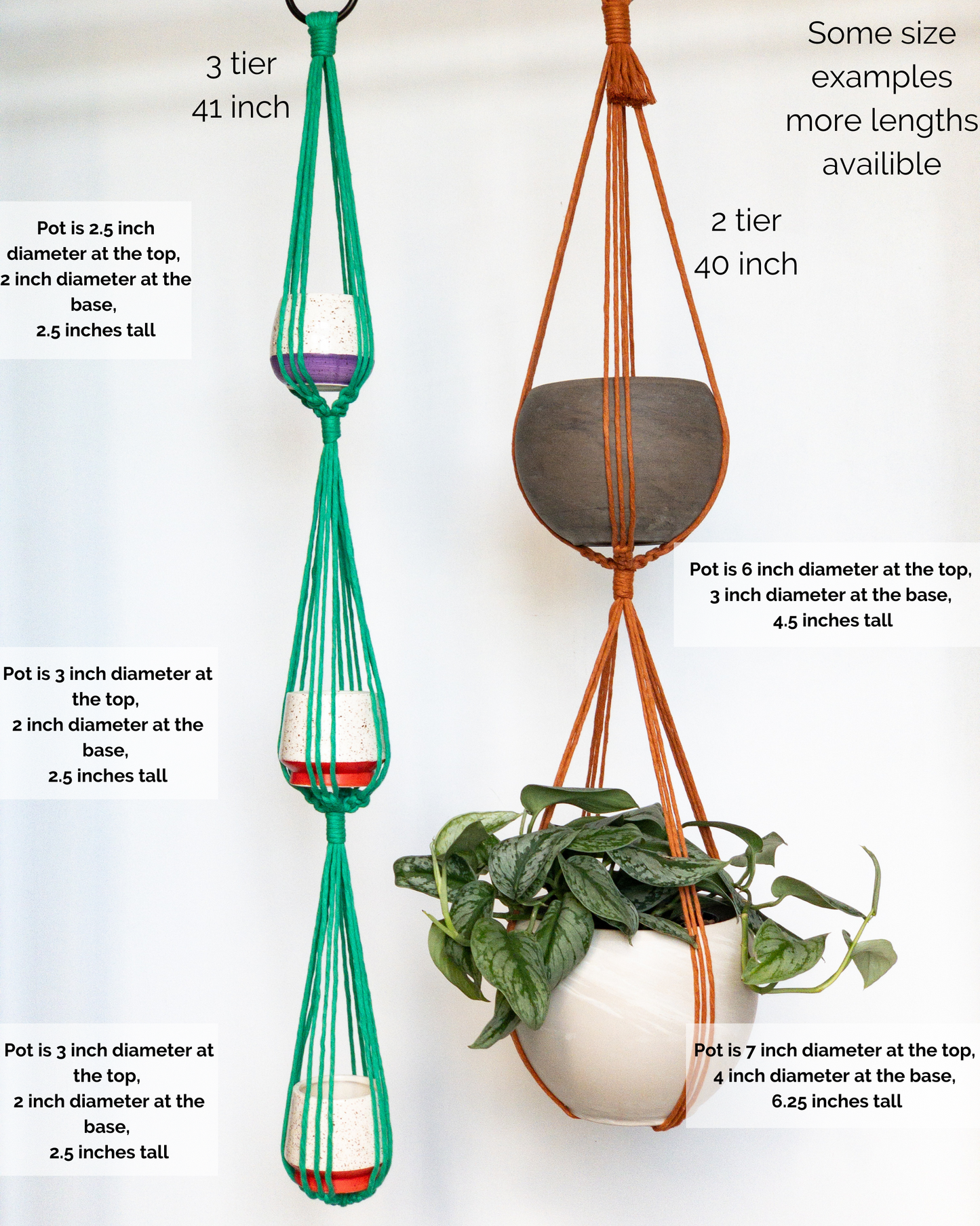 Double and Triple Plant Hanger
