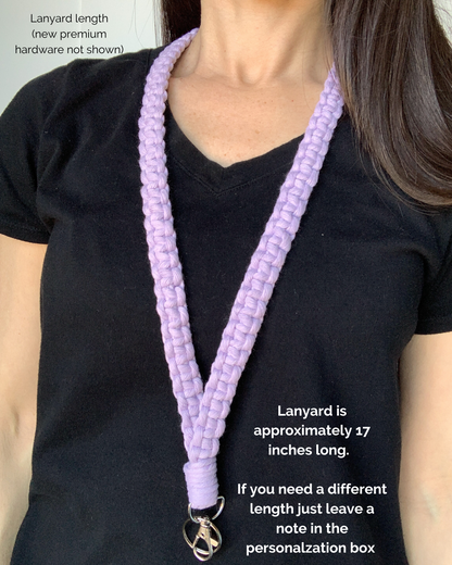 Macrame Key Wristlet and Lanyard