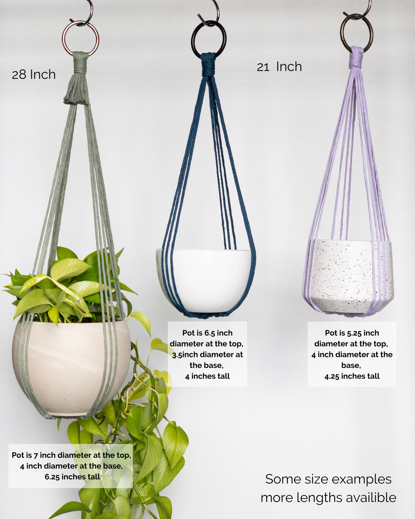 No Tassel Macrame Plant Hanger