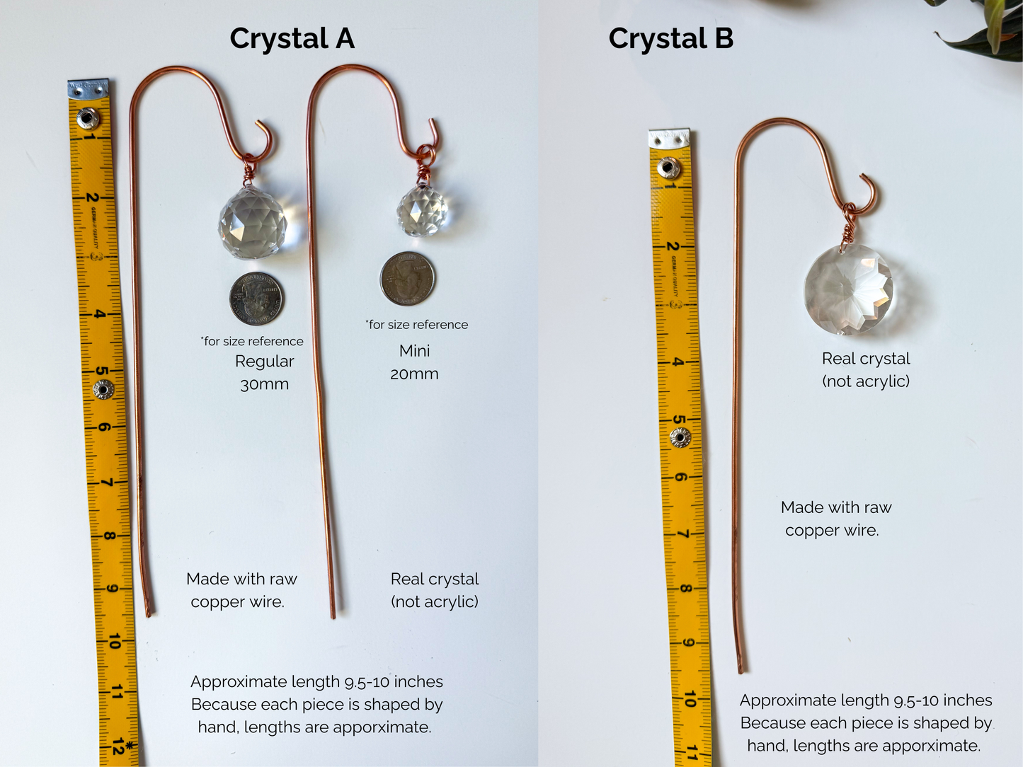 Plant Stake Suncatcher with interchangeable crystals #4