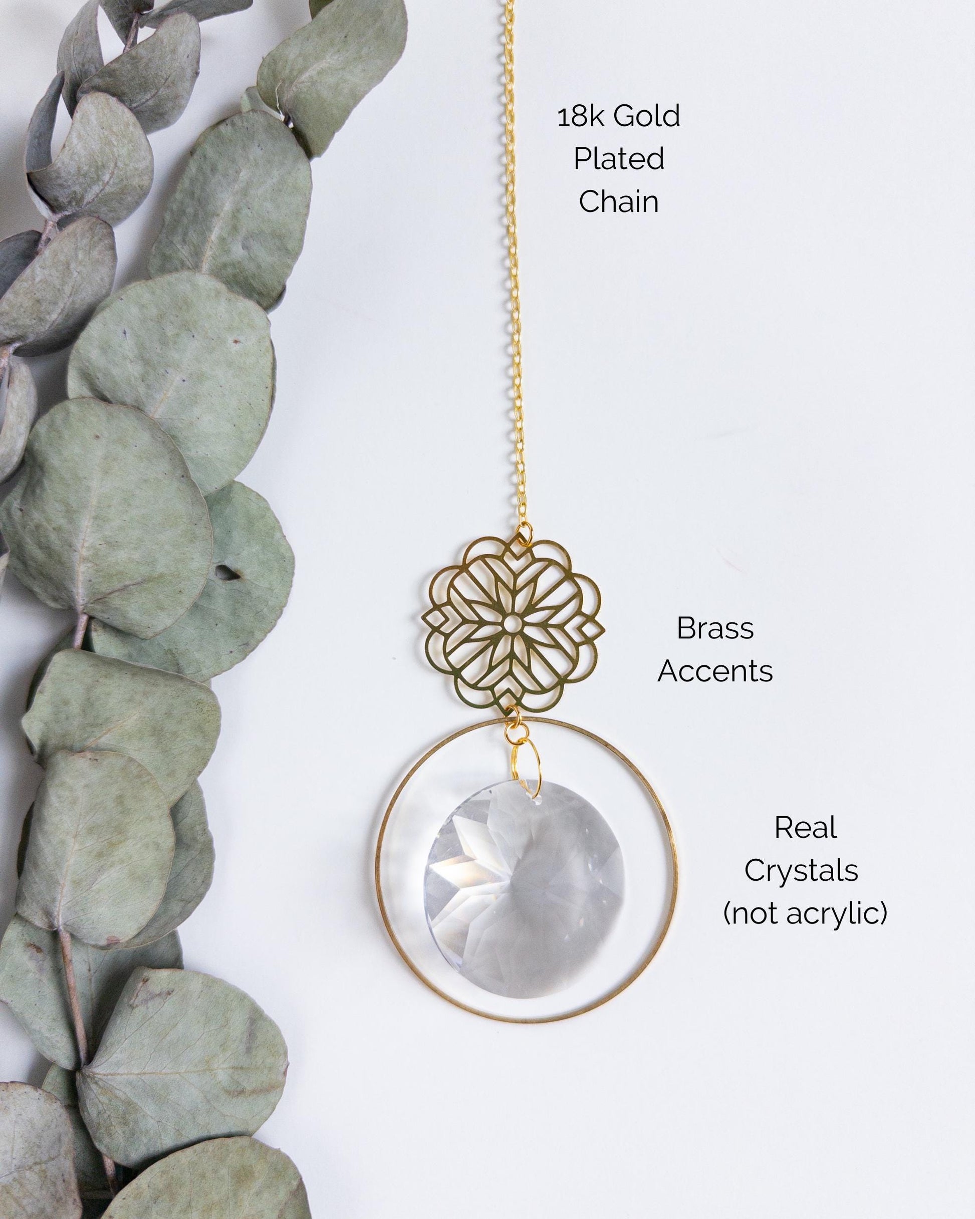 Suncatcher, Rainbow Maker, Crystal Prism Sun Catcher, Light Catcher, Hanging Crystal Suncatcher, Sympathy Gift