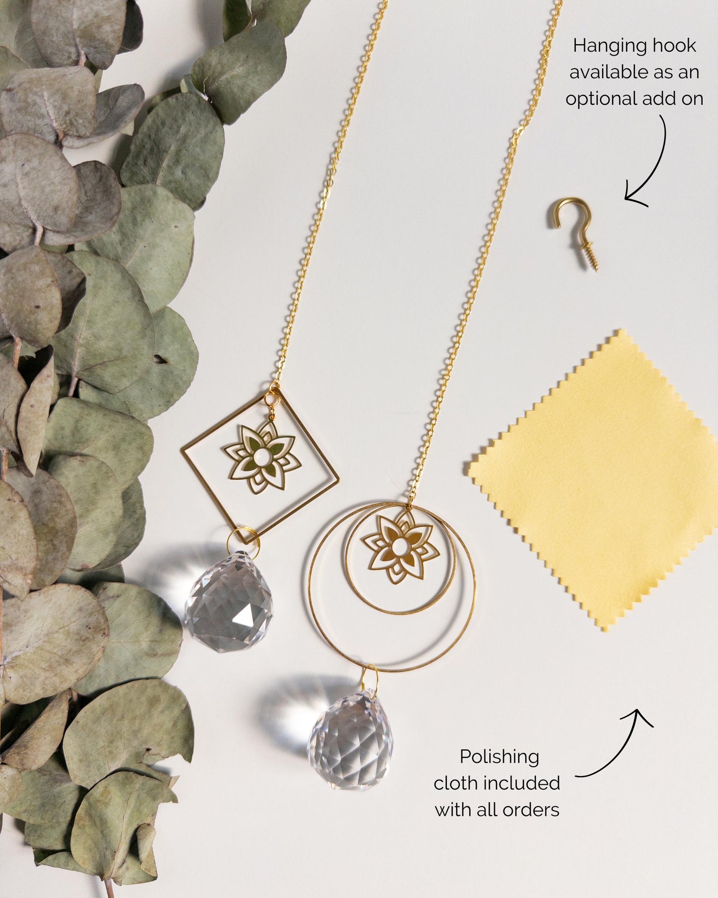 Geometric Flower Suncatcher, Rainbow Maker, Crystal Prism Sun Catcher, Light Catcher, Hanging Crystal Suncatcher, Sympathy Gift