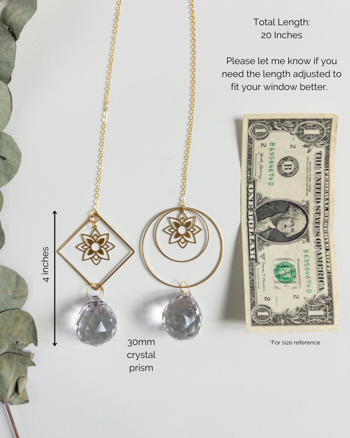 Geometric Flower Suncatcher, Rainbow Maker, Crystal Prism Sun Catcher, Light Catcher, Hanging Crystal Suncatcher, Sympathy Gift