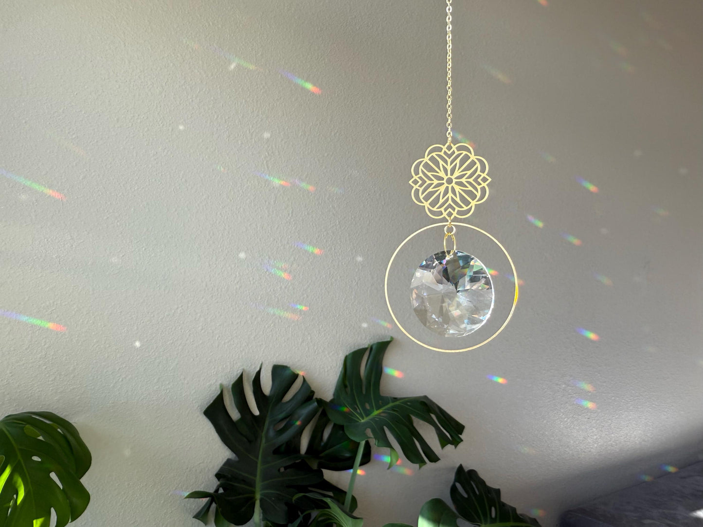 Suncatcher, Rainbow Maker, Crystal Prism Sun Catcher, Light Catcher, Hanging Crystal Suncatcher, Sympathy Gift