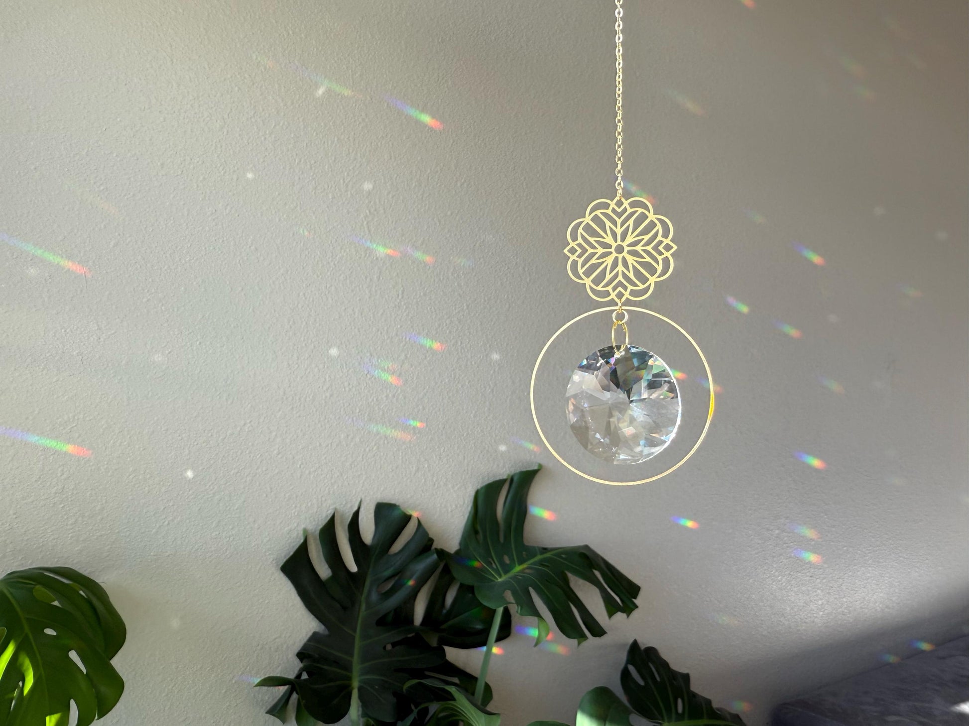 Suncatcher, Rainbow Maker, Crystal Prism Sun Catcher, Light Catcher, Hanging Crystal Suncatcher, Sympathy Gift