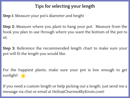 No Tassel Macrame Plant Hanger