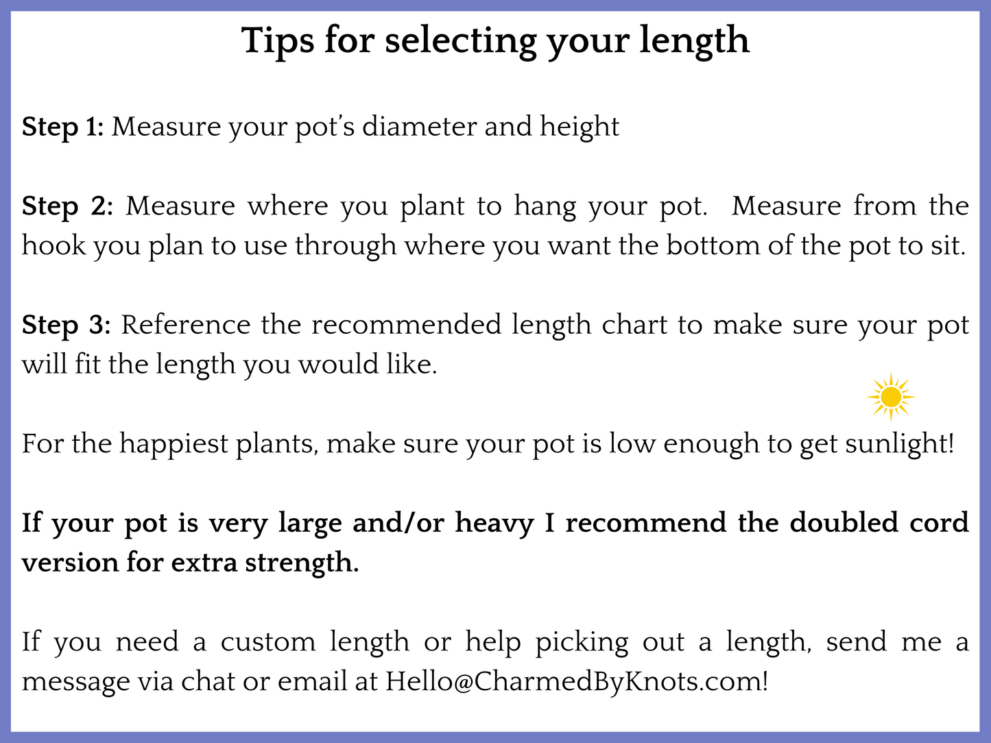 Adjustable No Tassel Plant Hanger