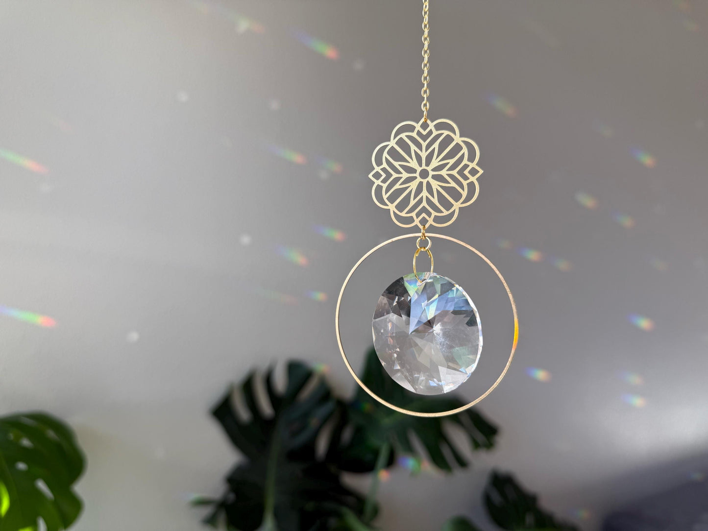 Suncatcher, Rainbow Maker, Crystal Prism Sun Catcher, Light Catcher, Hanging Crystal Suncatcher, Sympathy Gift