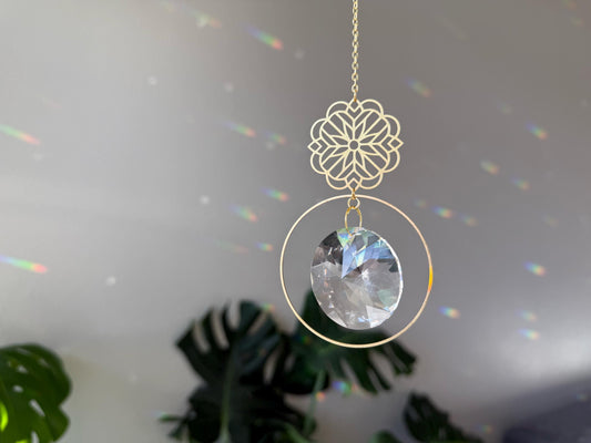 Suncatcher, Rainbow Maker, Crystal Prism Sun Catcher, Light Catcher, Hanging Crystal Suncatcher, Sympathy Gift