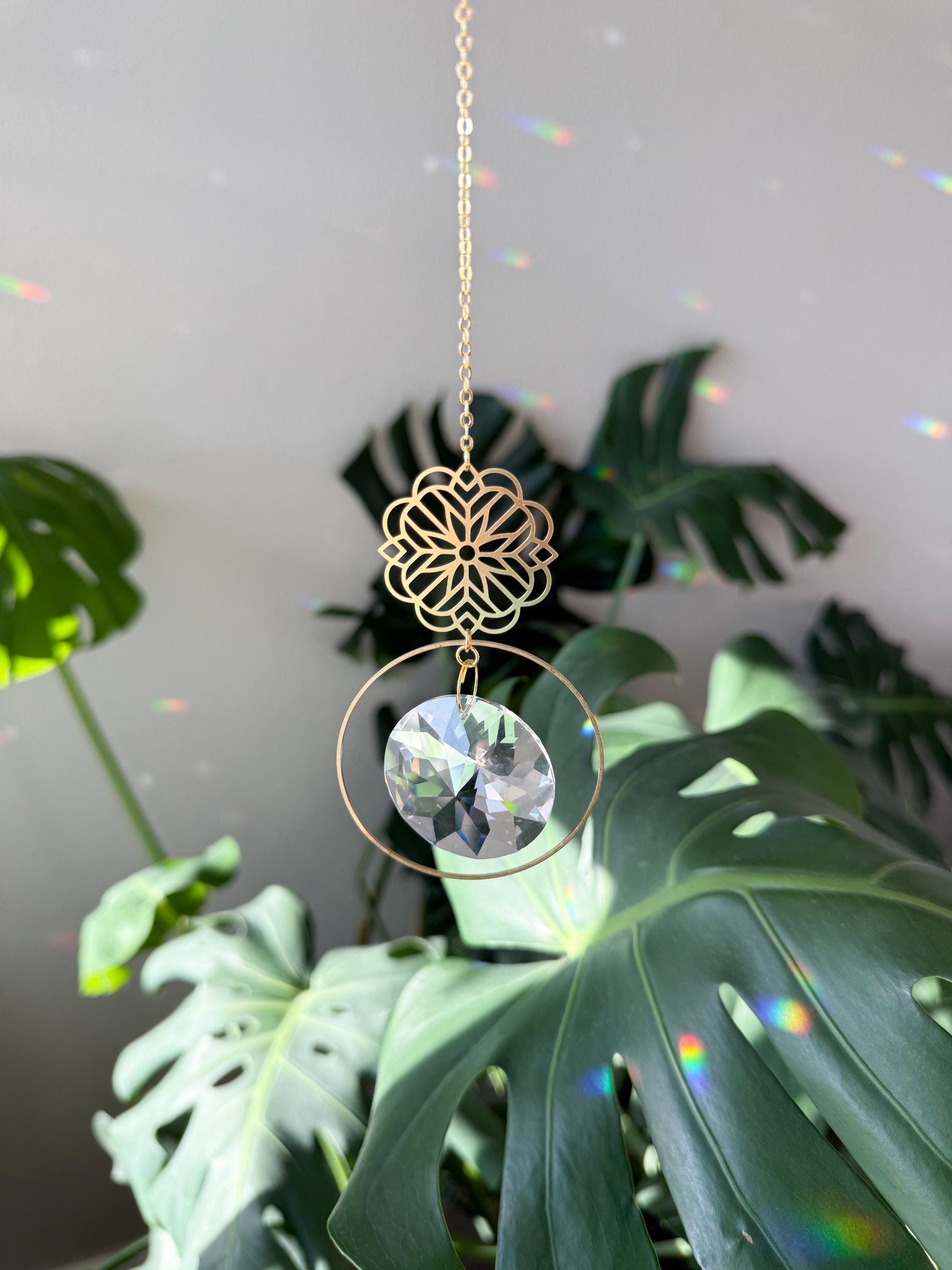 Suncatcher, Rainbow Maker, Crystal Prism Sun Catcher, Light Catcher, Hanging Crystal Suncatcher, Sympathy Gift