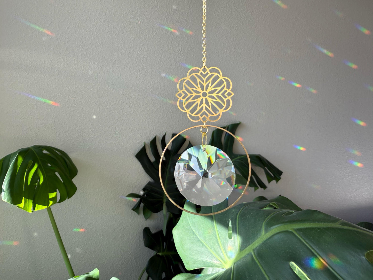 Suncatcher, Rainbow Maker, Crystal Prism Sun Catcher, Light Catcher, Hanging Crystal Suncatcher, Sympathy Gift