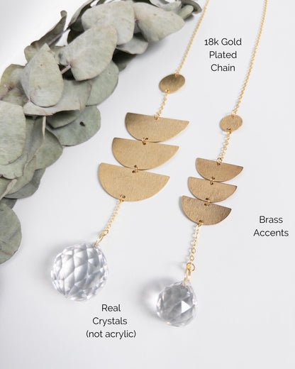 Midcentury Modern Suncatcher, Rainbow Maker, Crystal Prism Sun Catcher, Light Catcher, Hanging Crystal Suncatcher, Sympathy Gift