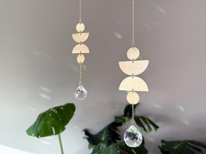 Midcentury Modern Suncatcher, Rainbow Maker, Crystal Prism Sun Catcher, Light Catcher, Hanging Crystal Suncatcher, Sympathy Gift