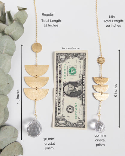 Midcentury Modern Suncatcher, Rainbow Maker, Crystal Prism Sun Catcher, Light Catcher, Hanging Crystal Suncatcher, Sympathy Gift