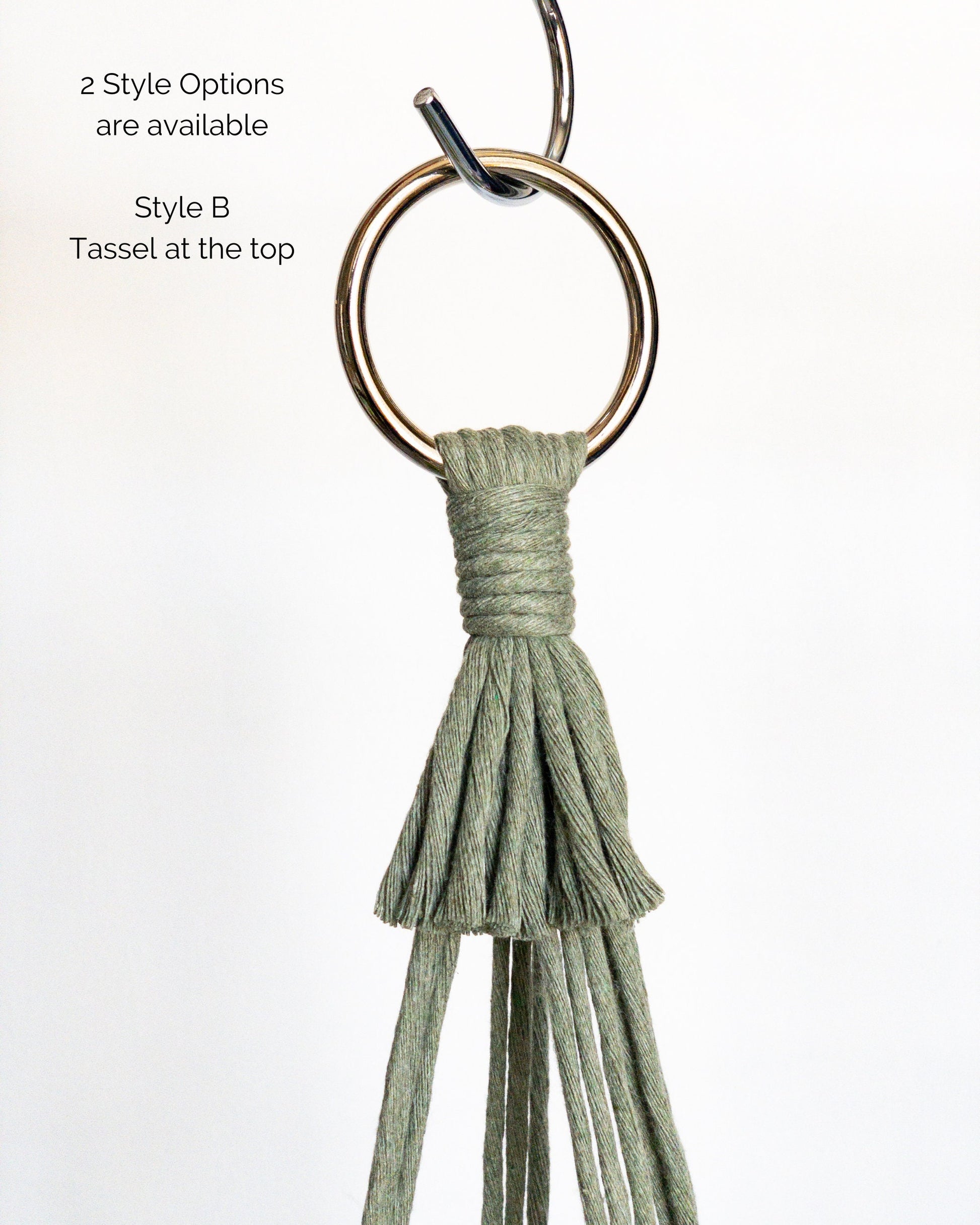 No Tassel Macrame Plant Hanger, No Tail Hanging Planter, Hanging Plant Holder, Indoor Plant Hanger, Pet friendly plant hanger, Hanging Pot