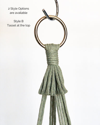 No Tassel Macrame Plant Hanger, No Tail Hanging Planter, Hanging Plant Holder, Indoor Plant Hanger, Pet friendly plant hanger, Hanging Pot