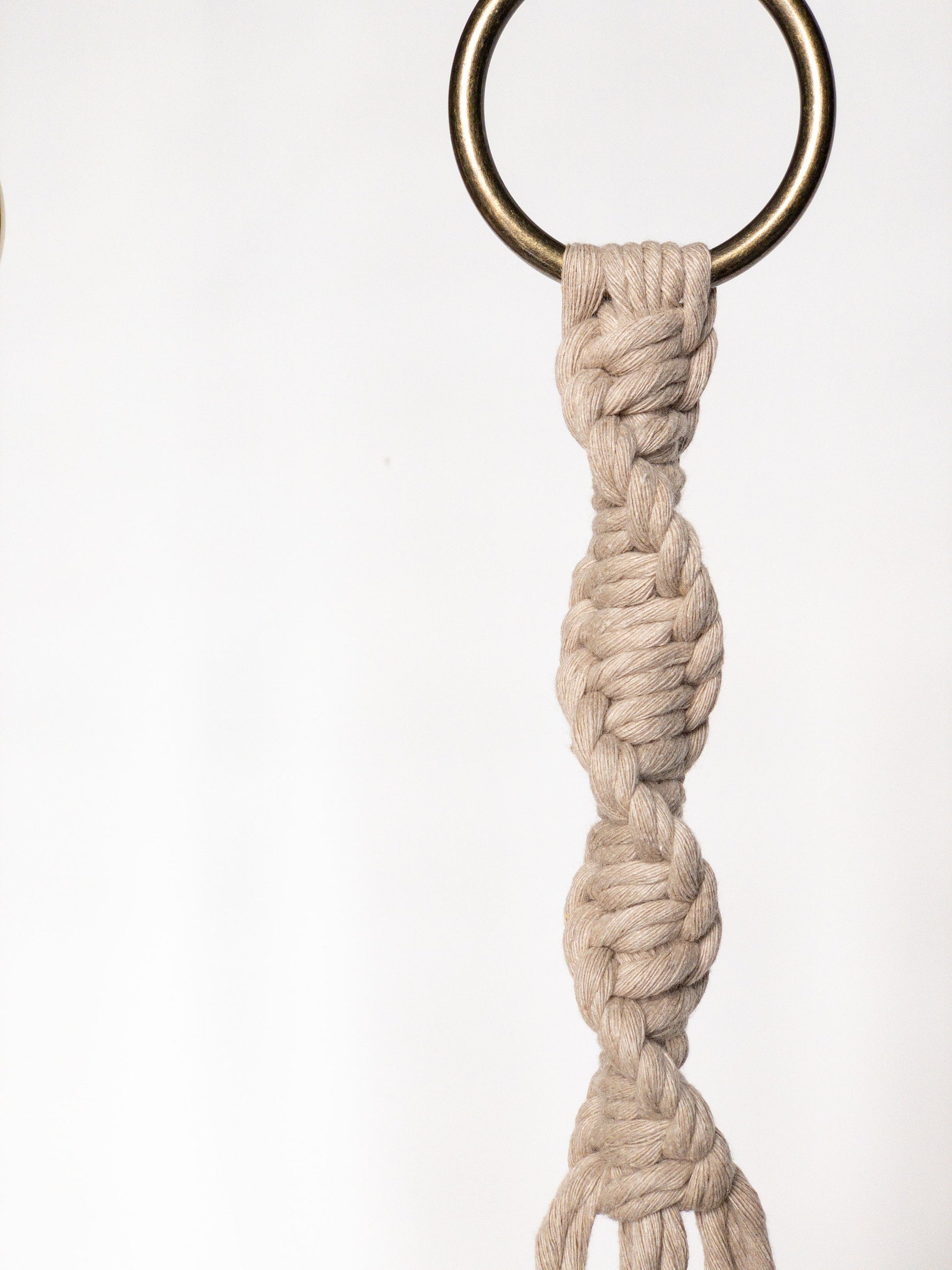 knotted string hanging planter Spiral Macrame Plant Hanger – Charmed By Knots