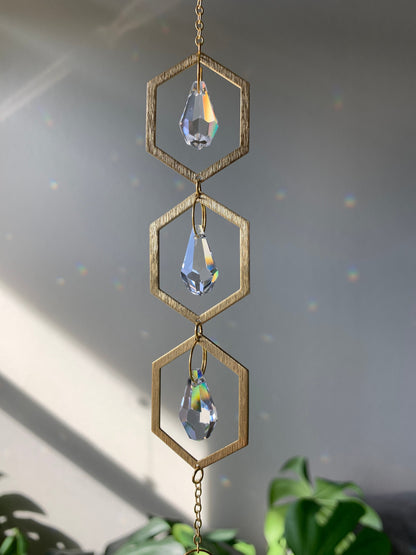 Suncatcher, Rainbow Maker, Dopamine Decor, Crystal Prism Sun Catcher, Light Catcher, Hanging Crystal Suncatcher, Sympathy Gift, Feng Shui