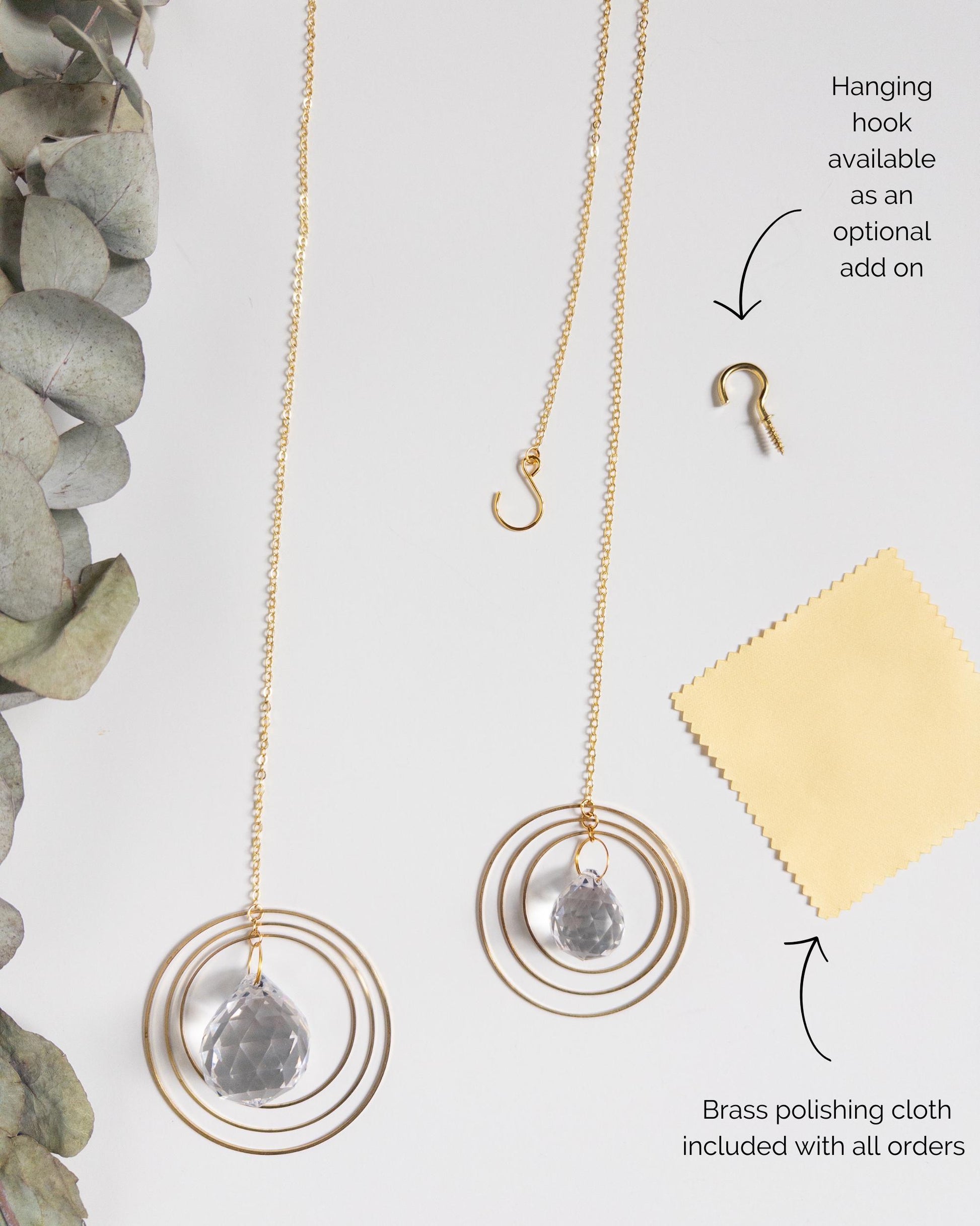 Suncatcher #5, Rainbow Maker, Dopamine Decor, Crystal Prism Sun Catcher, Light Catcher, Hanging Crystal Suncatcher, Sympathy Gift