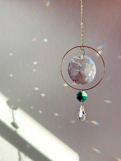 Suncatcher #6 - Rainbow Maker, Crystal Prism Sun Catcher, Light Catcher, Hanging Crystal Suncatcher, Sympathy Gift