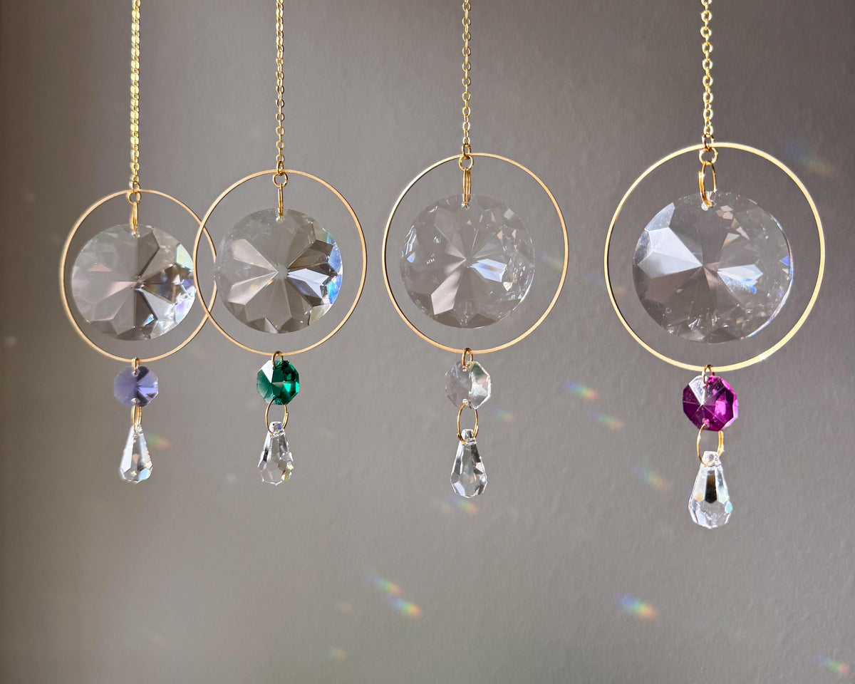Suncatcher #6 - Rainbow Maker, Crystal Prism Sun Catcher, Light Catcher, Hanging Crystal Suncatcher, Sympathy Gift