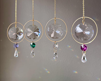 Suncatcher #6 - Rainbow Maker, Crystal Prism Sun Catcher, Light Catcher, Hanging Crystal Suncatcher, Sympathy Gift