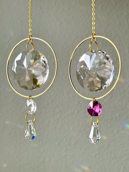 Suncatcher #6 - Rainbow Maker, Crystal Prism Sun Catcher, Light Catcher, Hanging Crystal Suncatcher, Sympathy Gift
