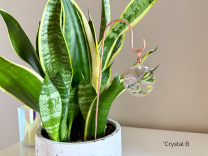 Plant Stake Suncatcher with interchangeable crystals #4