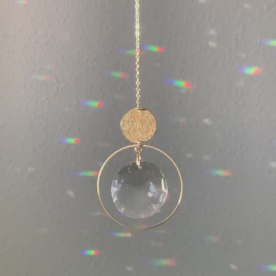 Suncatcher, Rainbow Maker, Dopamine Decor, Crystal Prism Sun Catcher, Light Catcher, Feng Shui Decor, Hanging Crystal Suncatcher