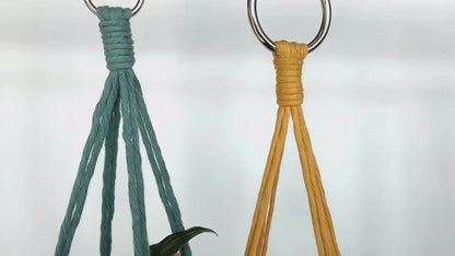 Simple No Tassel Macrame Plant Hanger, No Tail Plant Hanger, Plant Hanger Without Tail, No Tassle Hanging Planter, Minimalist Plant Hanger