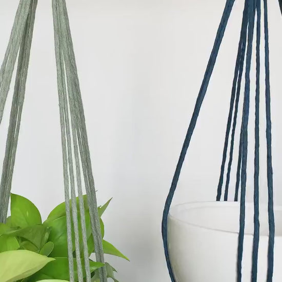 No Tassel Macrame Plant Hanger, No Tail Hanging Planter,  Hanging Plant Holder, Indoor Plant Hanger, Pet friendly plant hanger, Hanging Pot