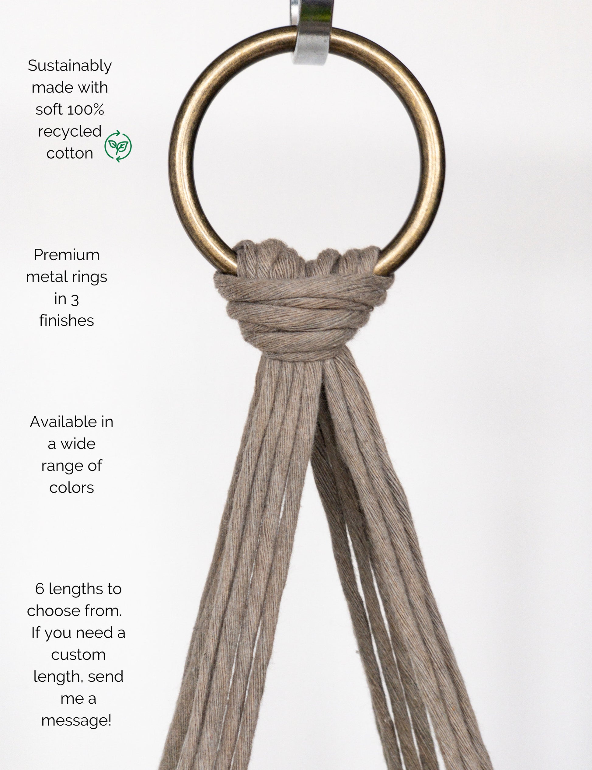 knot hanging plant Simple Macrame Plant Hanger – Charmed By Knots
